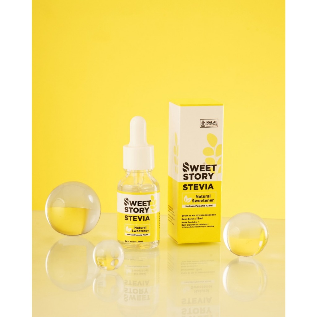 

SWEET STORY Stevia Cair Pemanis Alami Pengganti Gula 0 KALORI - 15 ml