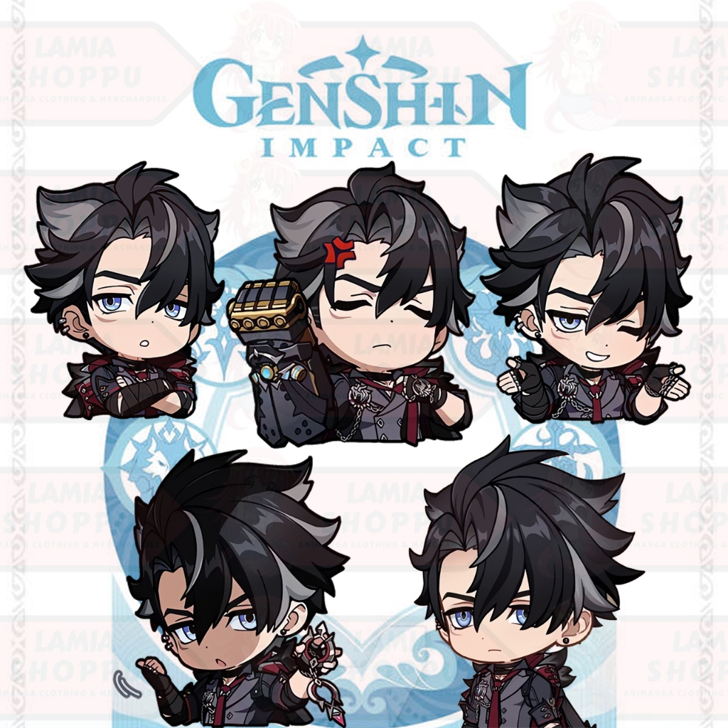 

Sticker Genshin Impact Wriothesley Chibi | Sticker Genshin Impact Wrio Chibi