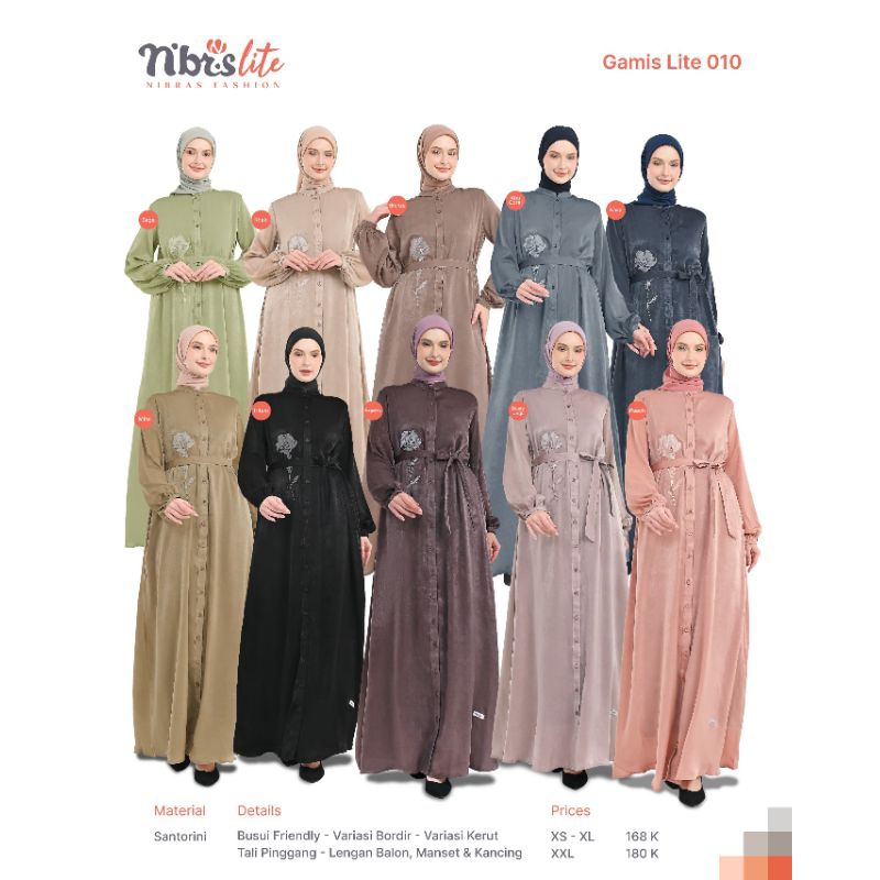 TERBARU 2024 GAMIS LITE 010 BY NIBRAS // BEST SELLER // TERLARIS // GAMIS MEWAH // DRESS KOREAN LOOK