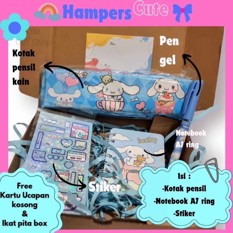

Hampers Ulang Tahun Anak Karakter / Hampers Ultah Anak Remaja / kado Ultah Anak Perempuan Anak SD / Stiker Lucu / Hadiah Ultah Anak Cewek / Kado Unik / Birthday Gift For Friend / Birthday Party / Kotak Pensil / Gift Box Set / Hampers Melody Kuromii Kitty