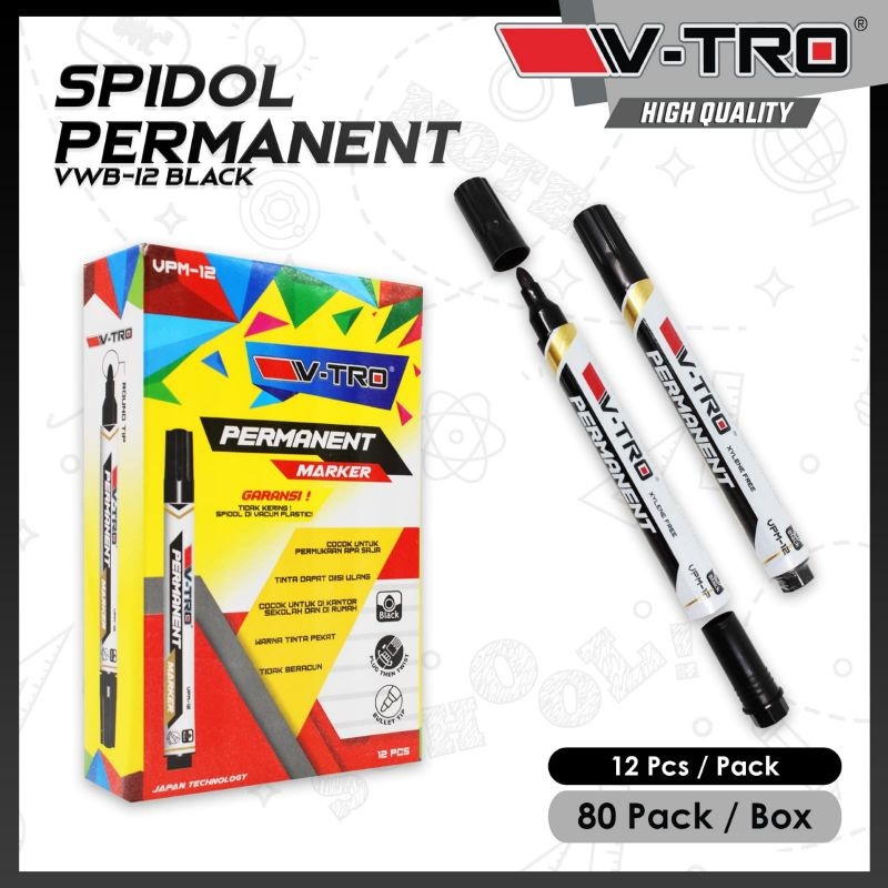 

Permanent Marker Spidol Permanen /spidol permanent warna hitam