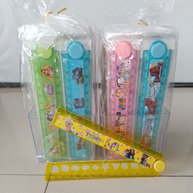 

Penggaris Lipat Penggaris Plastik Micro 15 / 30 Cm Karakter Lucu ( Box ) [ Original ]