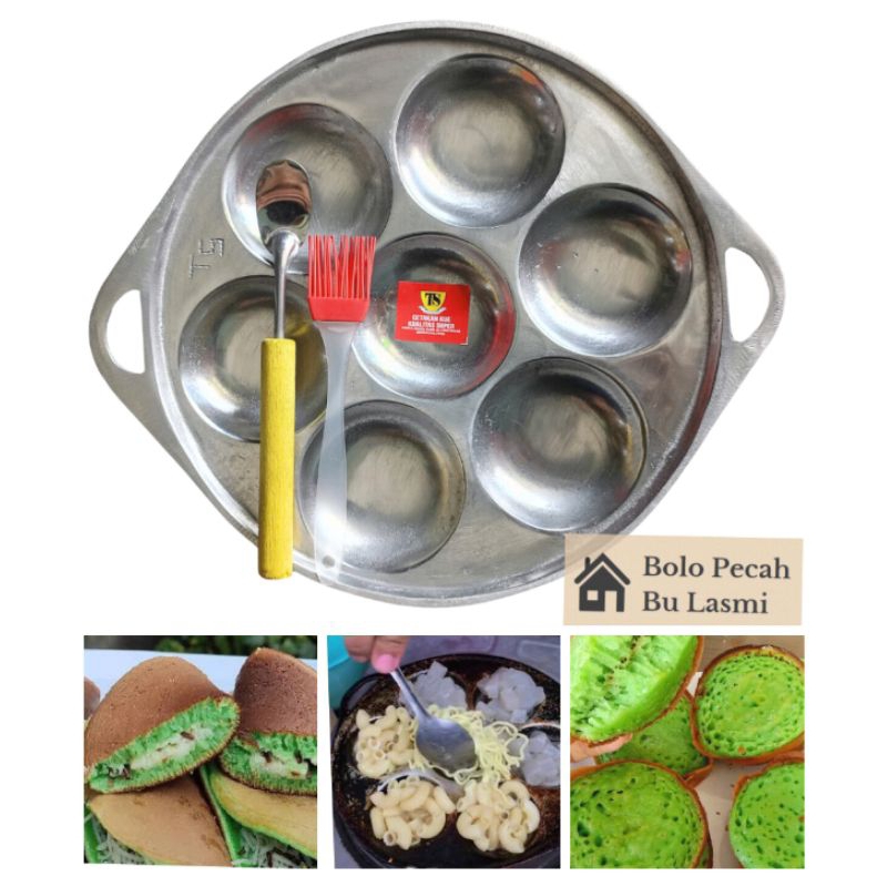 Cetakan Serabi CEPER JUMBO 7 Lubang / Cetakan Kue Kamir Dorayaki Apem Selong / Cetakan Surabi / CILO