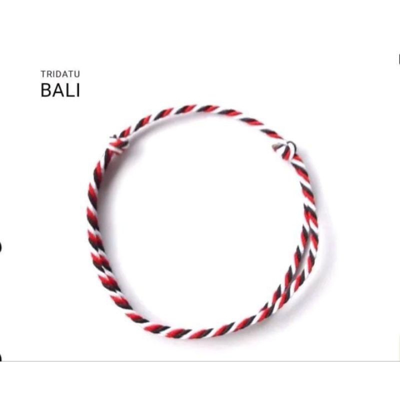Gelang tridatu bali merah putih hitam