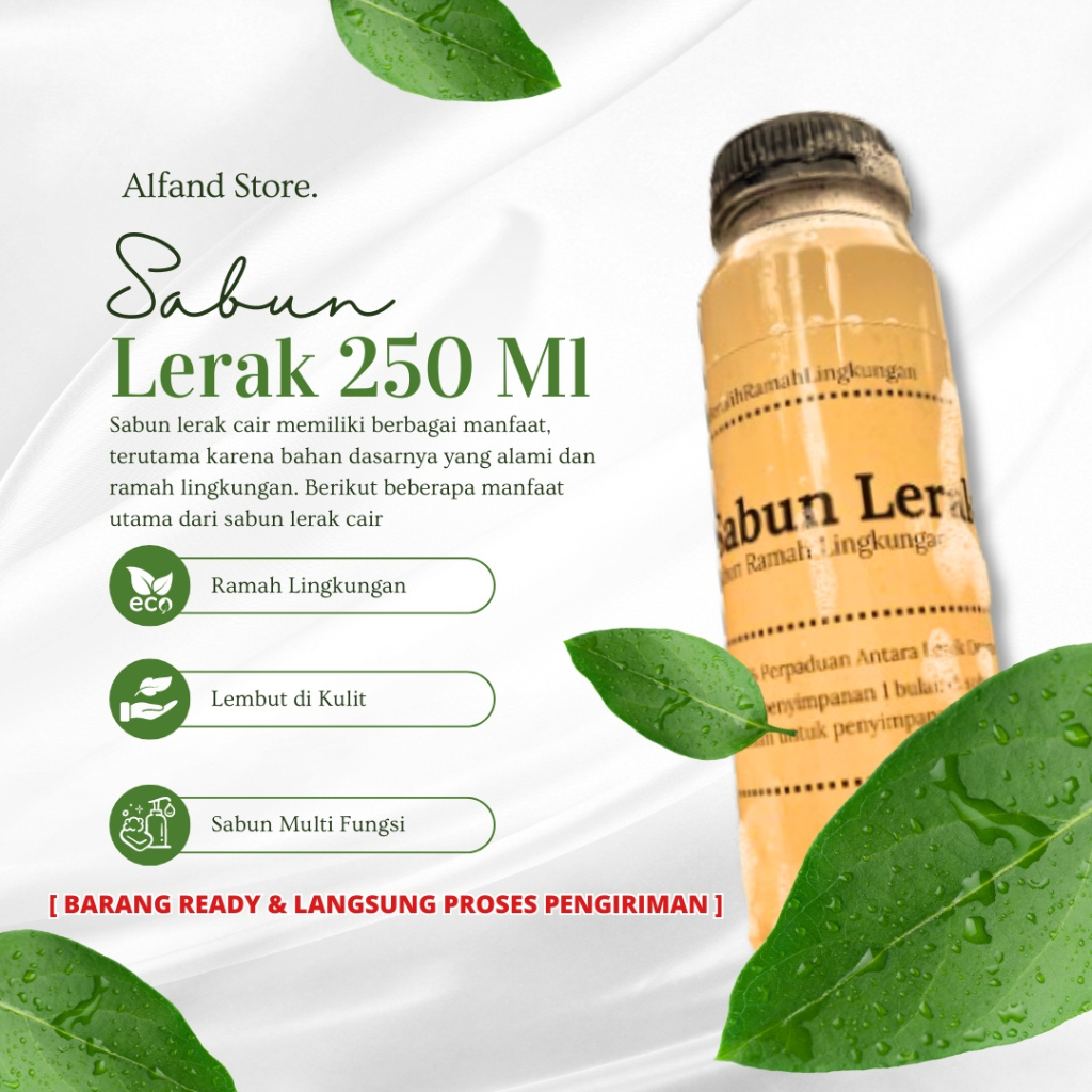 Sabun Lerak Cair Soapnuts 250 ml, Sabun Batik Lerak Alami Natural