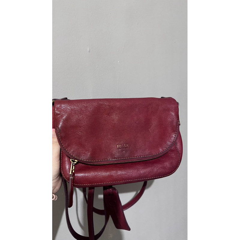 Fossil red crossbody bag