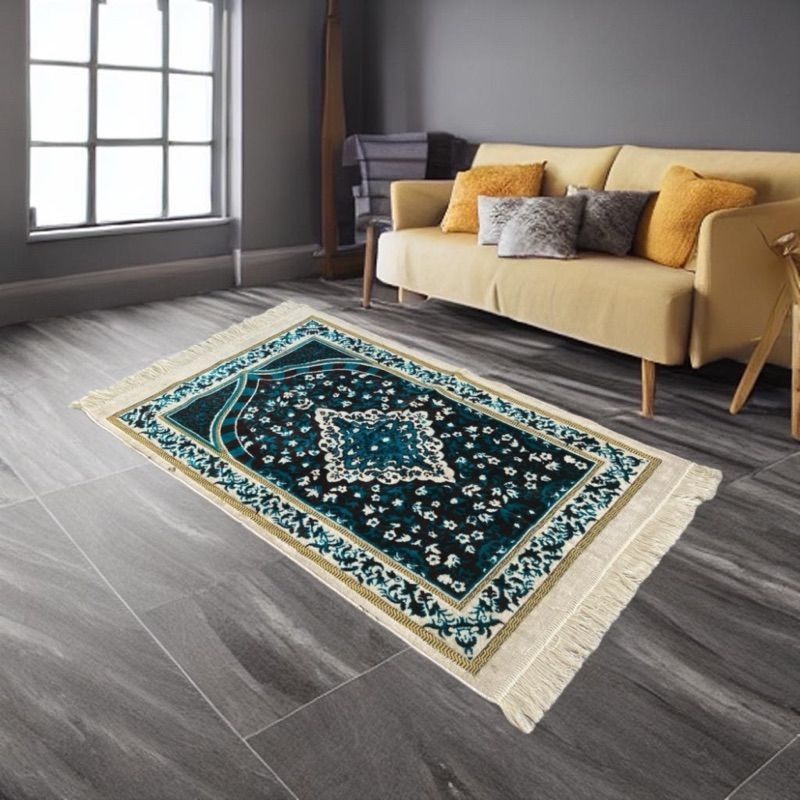 Arbain turkiye cream edition 70× 110cm sajadah dewasa turkiye beludru halus tebal