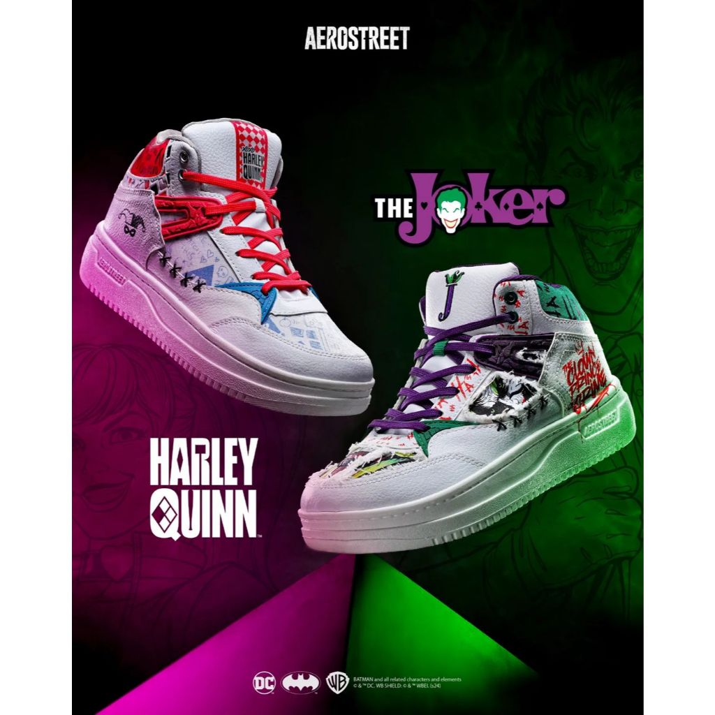 [ORIGINAL] AEROSTREET x THE JOKER & HARLEY QUINN | ARMATURE CHANGE COLOR - Sepatu Sneakers Casual