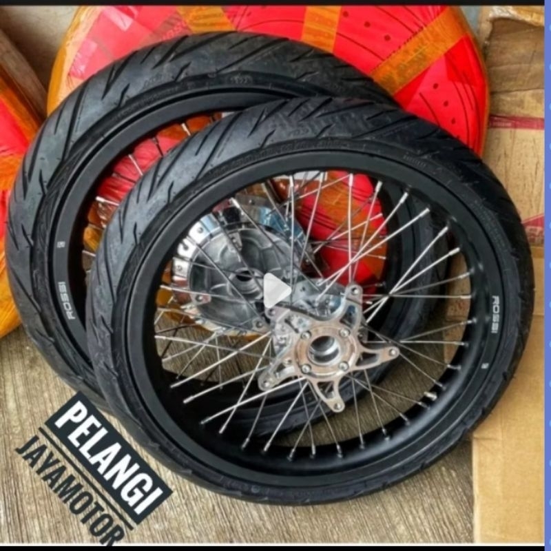 Velg Rossi Motor CB 150 X / Cb150 New / ukuran  185x215/17/ tromol set jari velg ban luar dalam plus