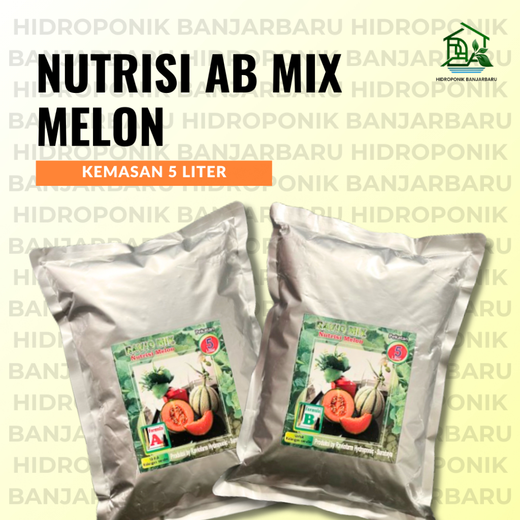BUAH MELON NUTRISI AB MIX RAVIO PEKATAN 5 LITER NUTRISI TANAMAN HIDROPONIK
