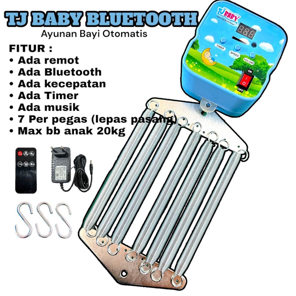 ayunan listrik ayunan bayi ayunan otomatis ada bluetooth ada remot , ayunan anak