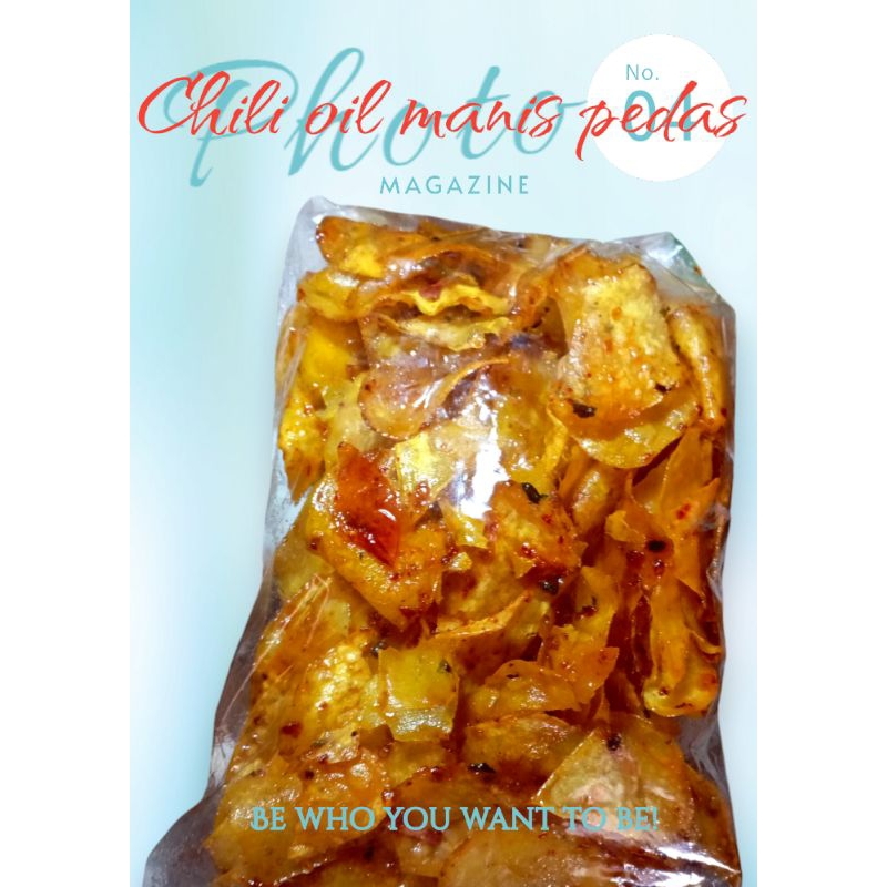 

Keripik talas renyah pedas manis lebar/tipis/crispy