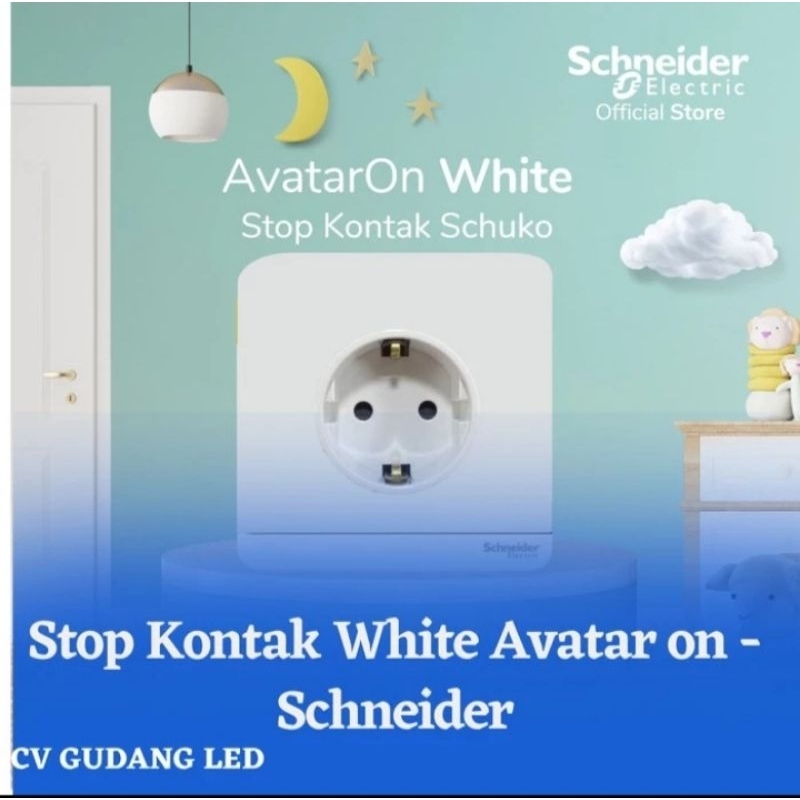 Stop Kontak White Avatar on - Schneider