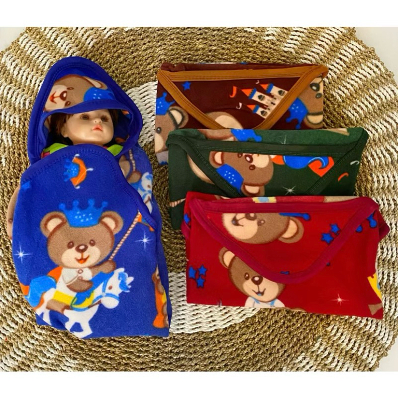 SELIMUT BAYI BULU / SELIMUT BAYI / SELIMUT KEPALA BAYI / SELIMUT TEBAL BAYI / SELIMUT LUCU BAYI