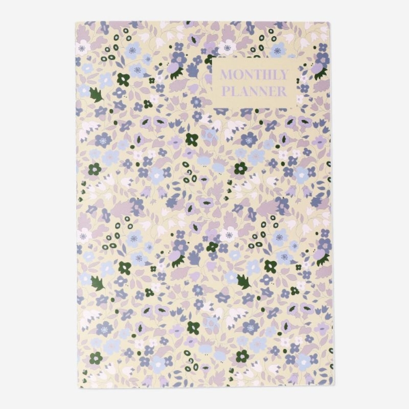 

FLYING TIGER FTC MONTHLY PLANNER AGENDA BULANAN FLORAL BUNGA BUKU BOOK