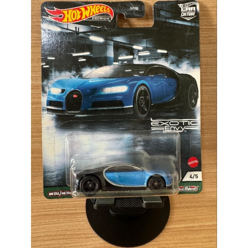Hot Wheels Bugatti Chiron Exotic Envy Biru (Free Protect)