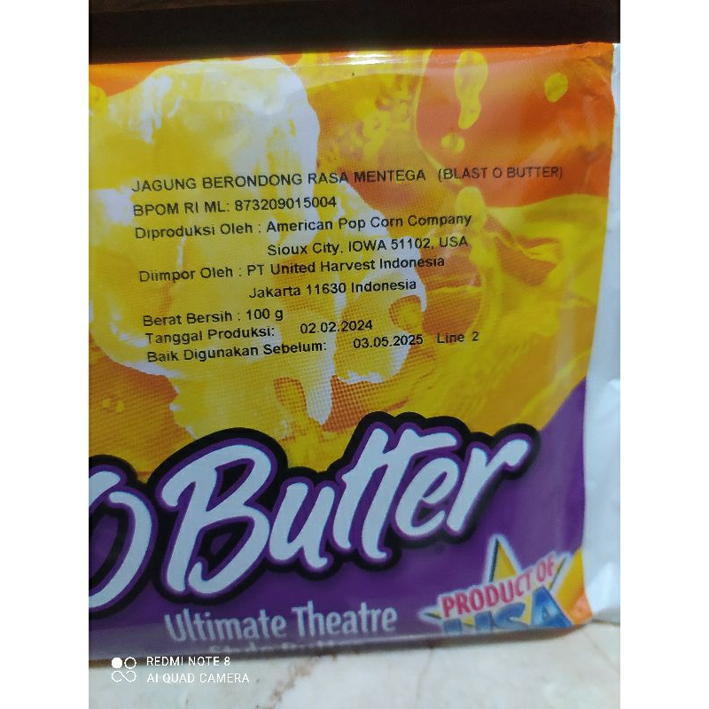 

POP CORN JOLLY TIME RASA BLAST O BUTTER