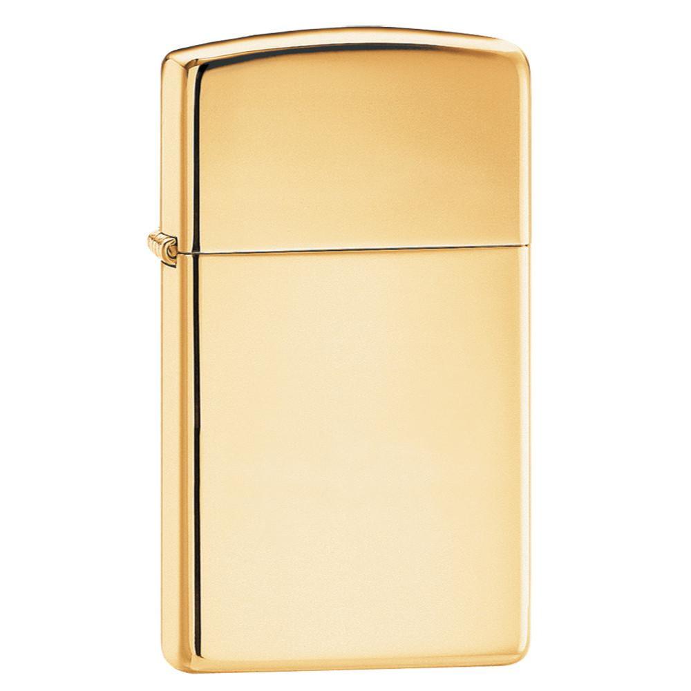 Zippo 1654B High Polish Brass Finish, Slim Size