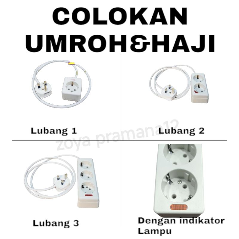 Stop Kontak kaki 3 colokan Travel Arab Saudi Umroh & haji