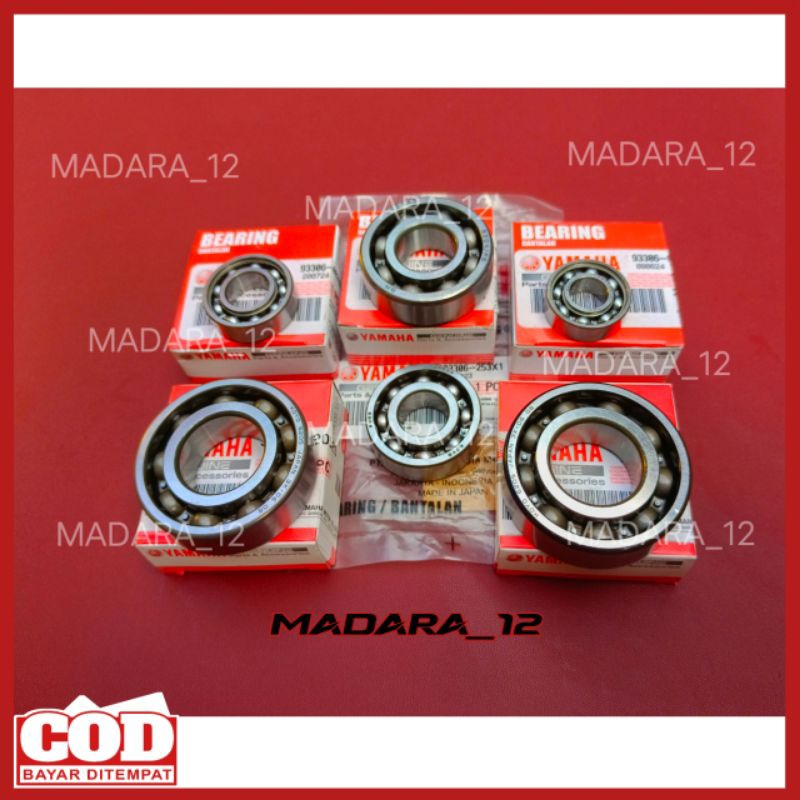 bearing laher kruk as plus rasio mesin set yamaha f1zr fiz r fisr force 1 original ygp/bering kruk k