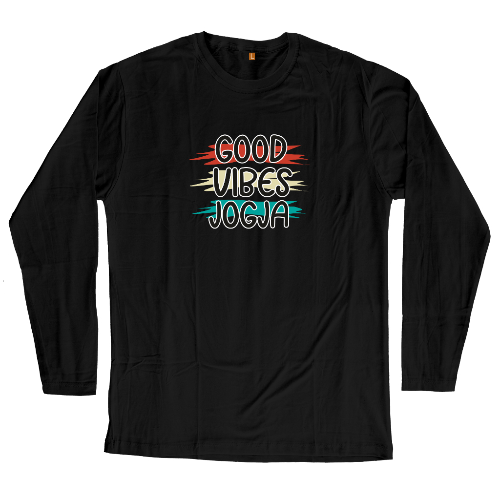 KAOS JOGJA LENGAN PANJANG KHAS JOGJA OLEH OLEH MALIOBORO | BAJU JOGJA DEWASA | BAJU MALIOBORO | KHAS