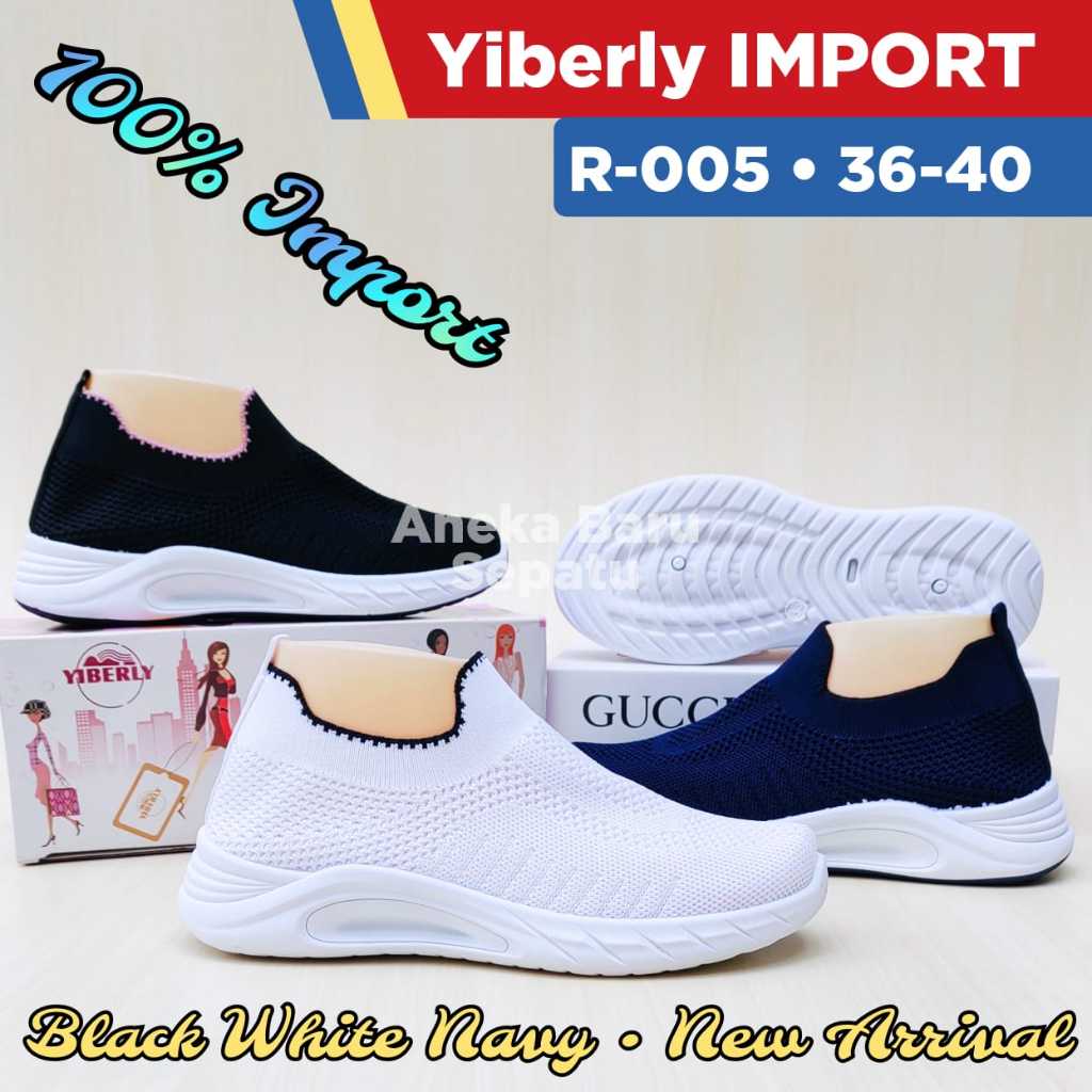 Sepatu Rajut Yiberly Slip-On R-005