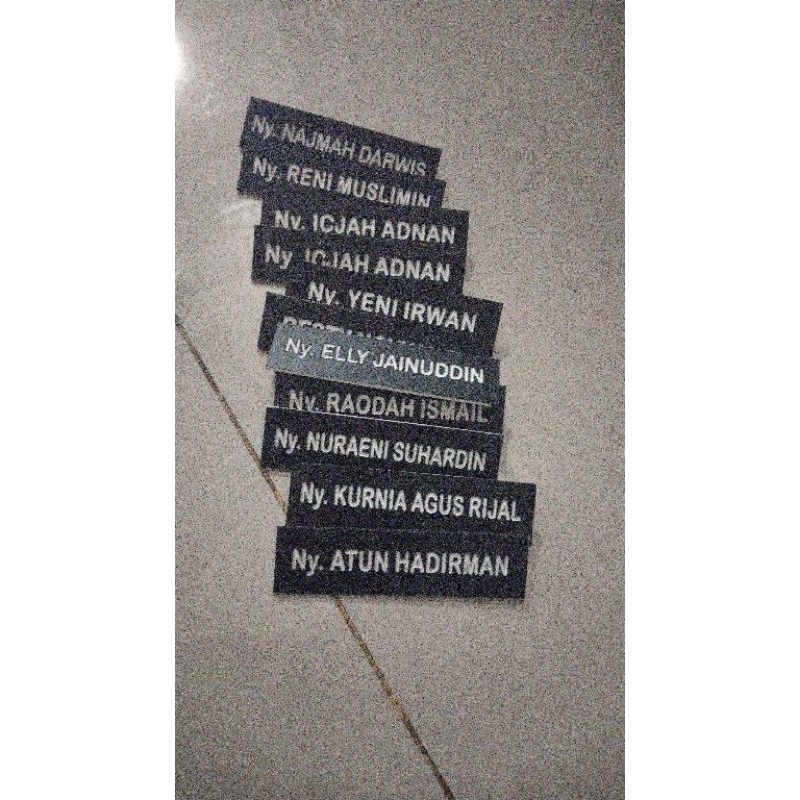 name tag persit/ bhayangkari