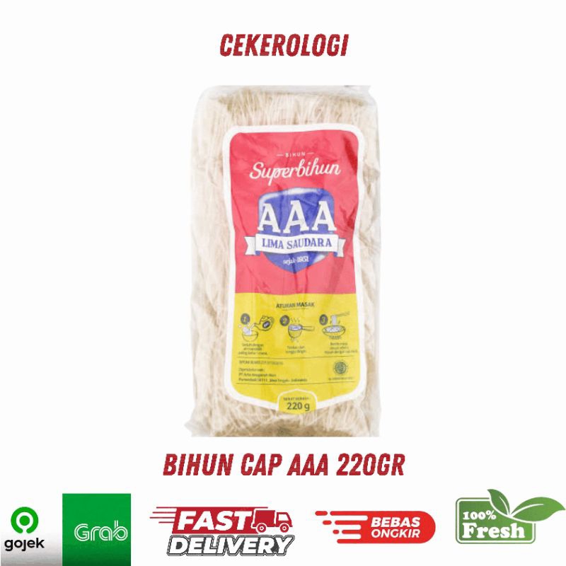 

Bihun Cap AAA 220gr / Bihun / JABODETABEK / Bahan Makanan