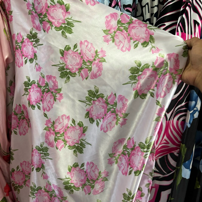 kain baby silk motif bunga // kain motif bunga // kain bahan silk // apx