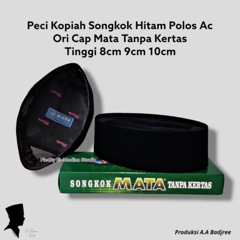 peci songkok nasional cap mata AC ORI tanpa kertas