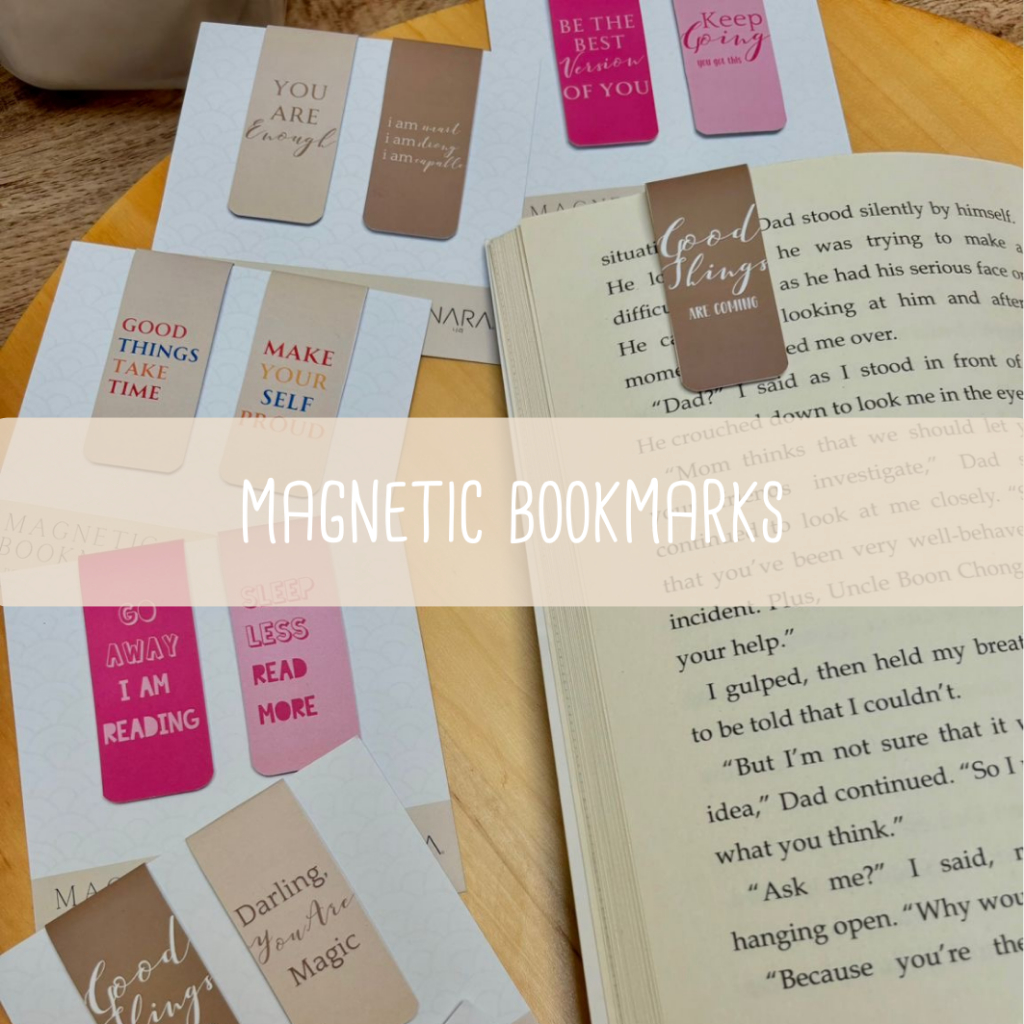 

Magnetic Bookmark Set 2 Pcs / Pembatas Penanda Buku Magnet / Ideal for Reading and Gifting for Book Lovers [NARA-handmade]