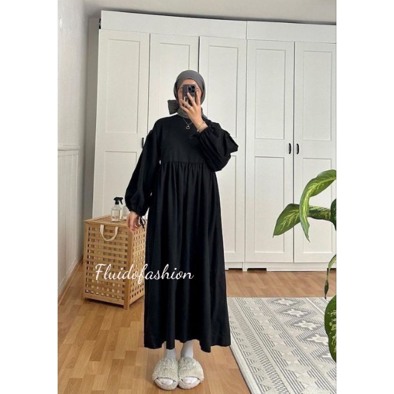 Dress Susy//gamis polos//dress kekinian//dress hijab