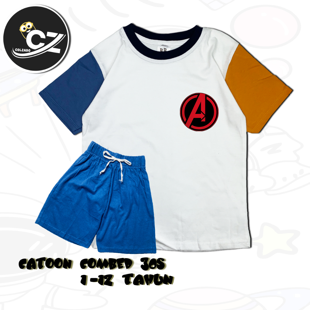 Baju Kaos Setelan Anak Laki-Laki&Perempuan/Baju Setelan Anak 1-8 Tahun/Celana Pendek Anak 1-8 Tahun