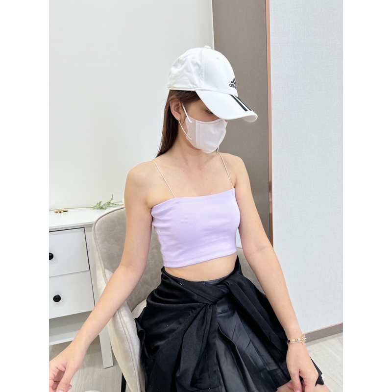 square crop tanktop tali spaghetti ready PO bangkok