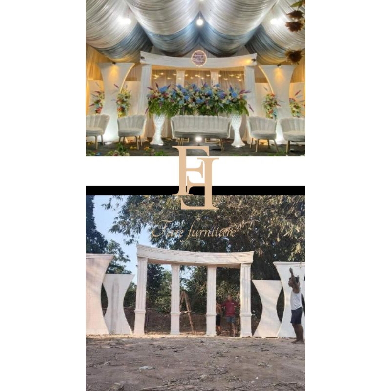 BACKDROP WEDDING/BACKDROP PERNIKAHAN/BACKDROP PELAMINAN/BACKDROP