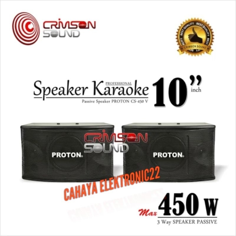 SPEAKER KARAOKE 10 INCH PROTON CS 450