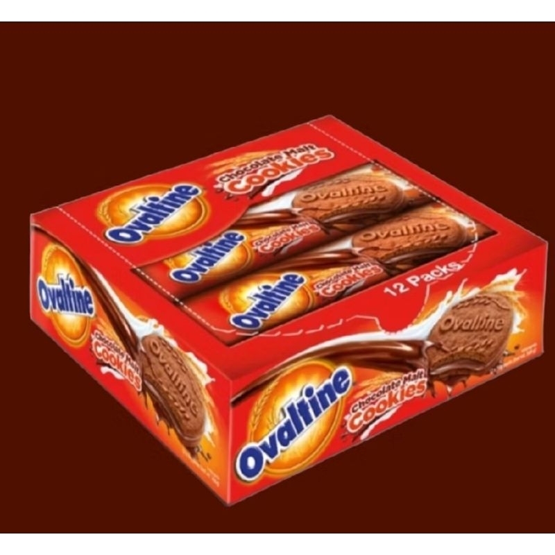 

OVALTINE CHOCOLATE MALT COOKIES 1 BOX/PAK ISI 12 PCS