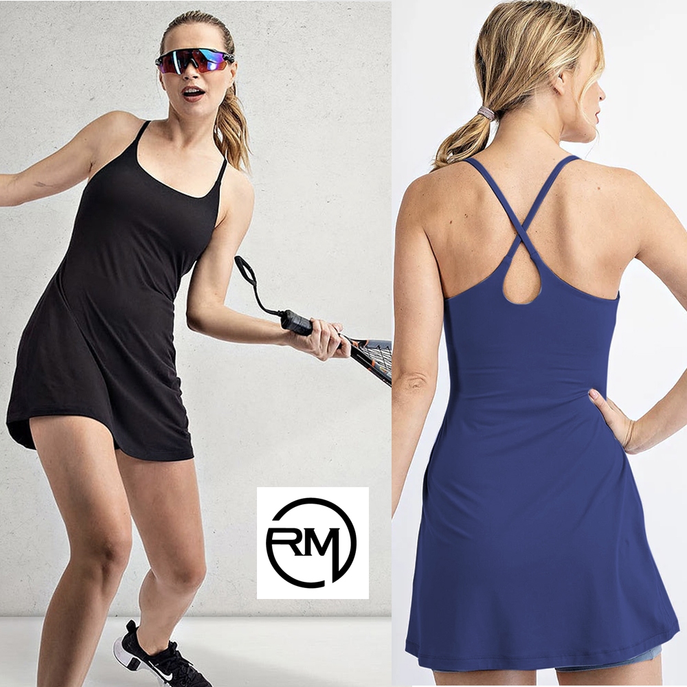 Rae Mode Active Dress Rok Built in sport bra / Dress Tennis / Padel / Baju Olahraga Wanita
