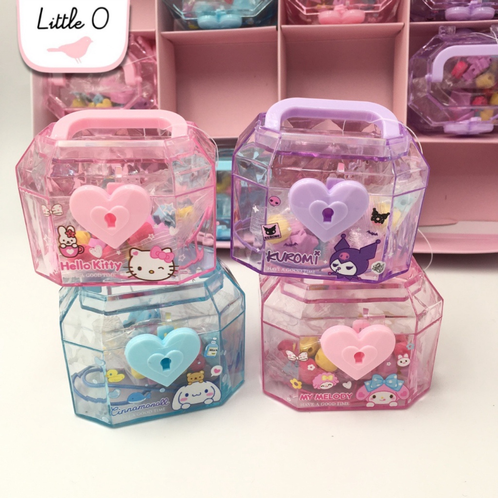 

Hemat 35 Kode Save35 Treasure Box Sanrio Penghapus Gelang DIY With Case Kuromi Melody Kitty Cinnamorol