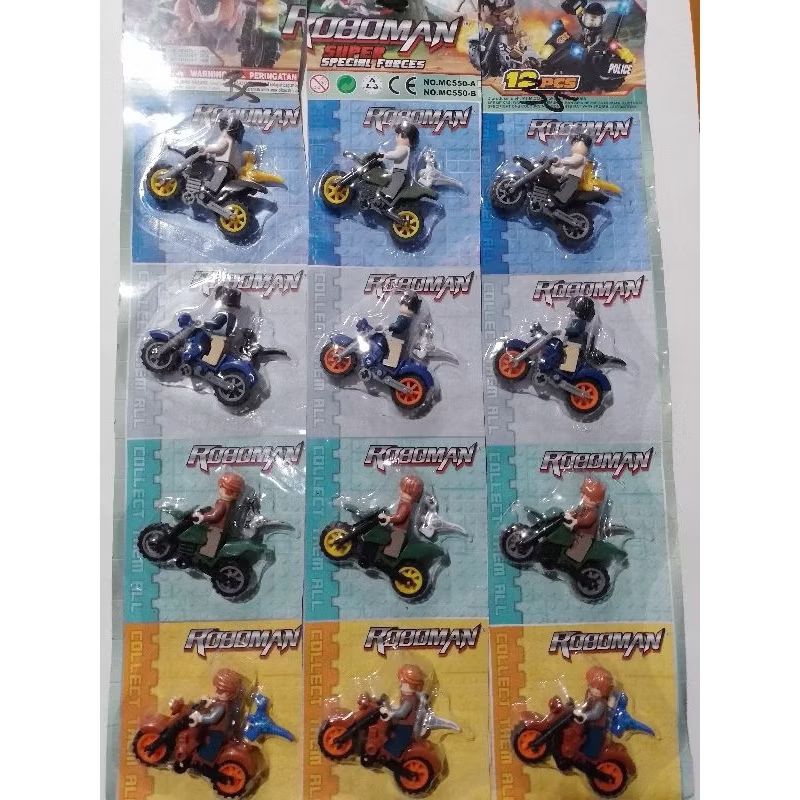 ( BISA COD ) 4 pcs mainan Lego lembar berbagai model / Lego motor / Lego Ninjago / Lego Star wars
