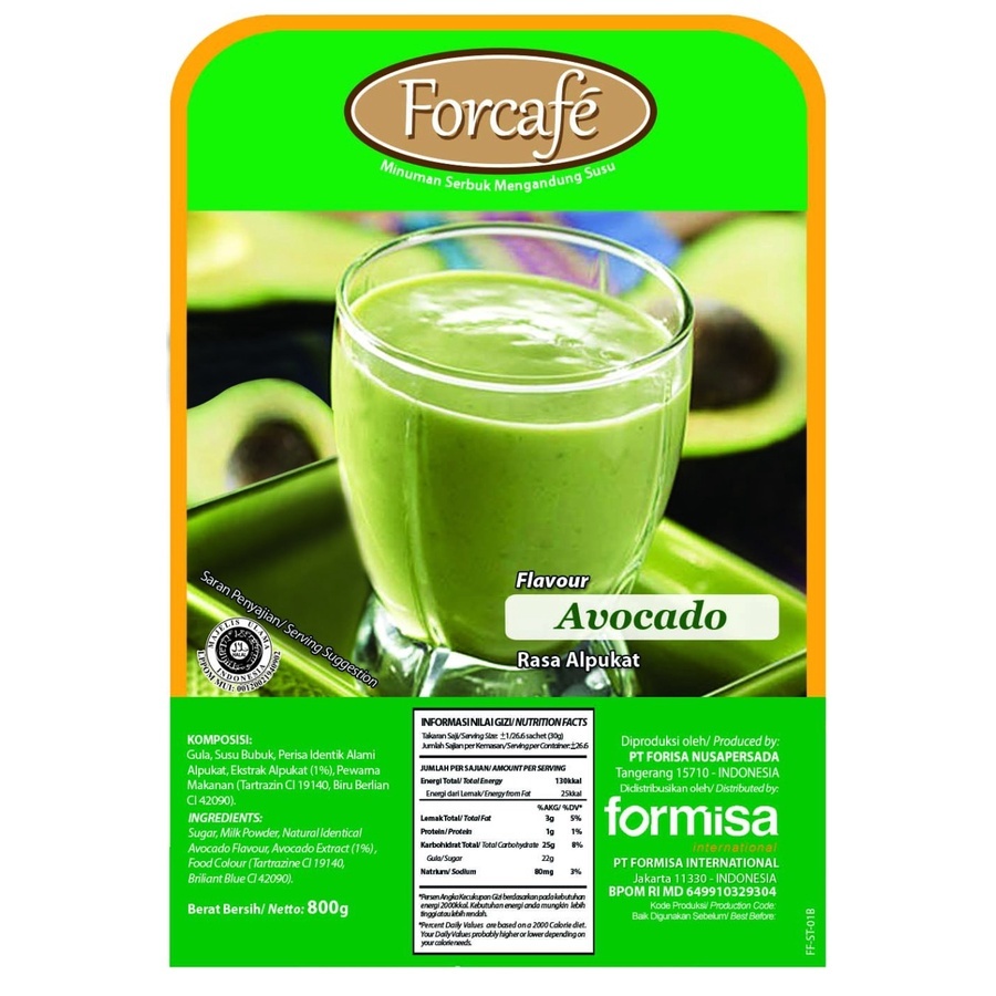 

Forcafe Drink Powder Avocado / Alpukat 800gram