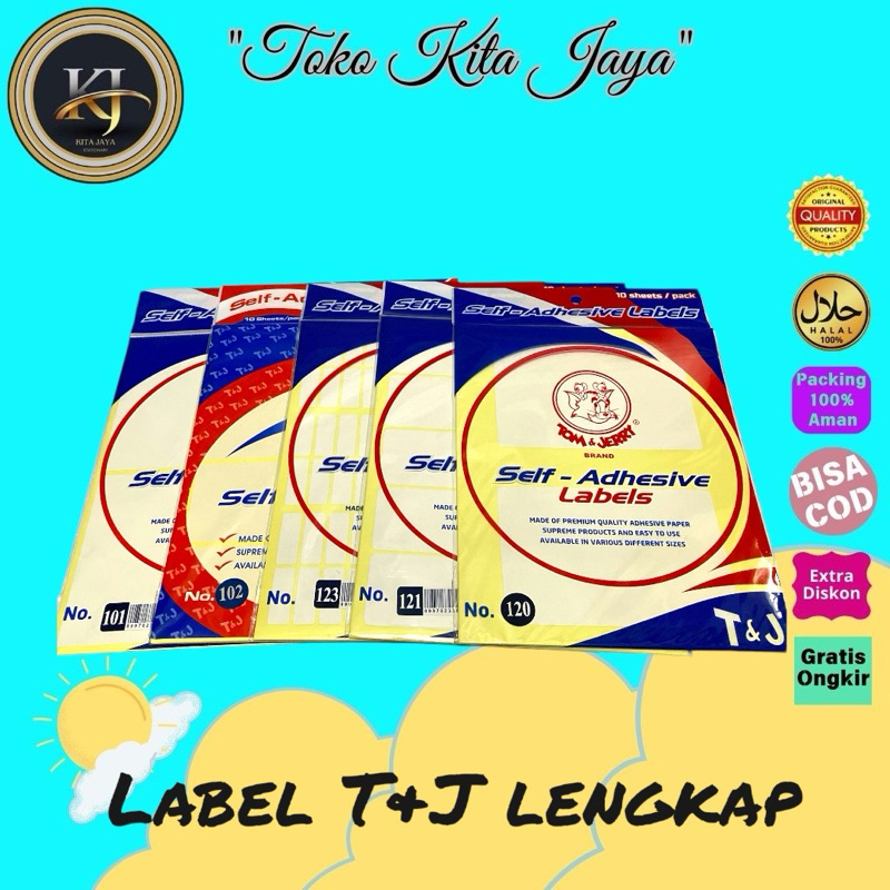 

Label T&J 99/100/101/103/105/102/107/121/123