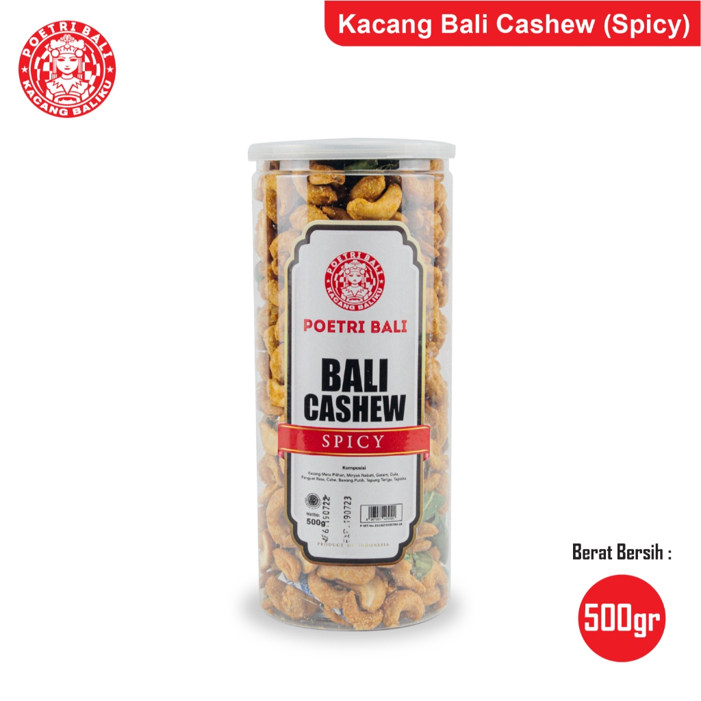 

Poetri Bali - Kacang cashew Crispy Toples 500 gram | Khas Bali