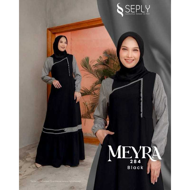 Gamis Dewasa Seply Meyra 284 Black