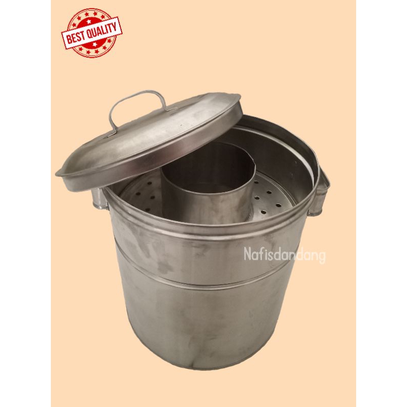 Dandang bakso anti karat aluminium 22 24 26 28 30 32 34