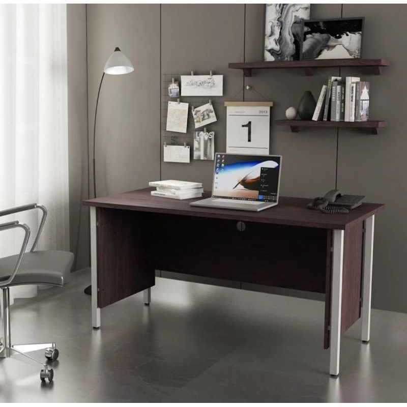 meja kantor 1 biro 150 cm tanpa laci meja direktur meja kaki besi meja tulis 150 tanpa laci