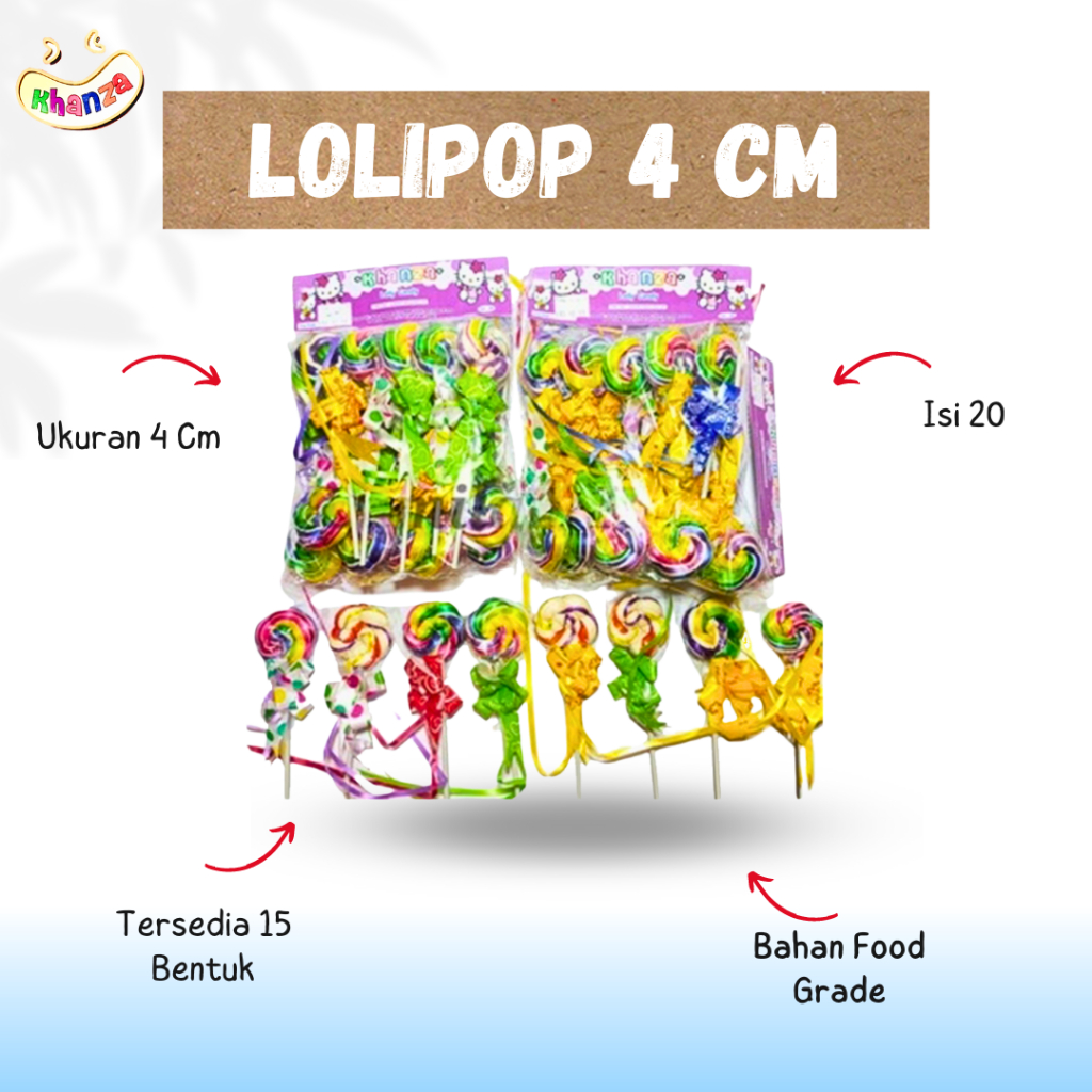 

Permen Lolipop 4 cm PREMIUM BUNGA MICKEY MATAHARI DLL ISI 20 PCS