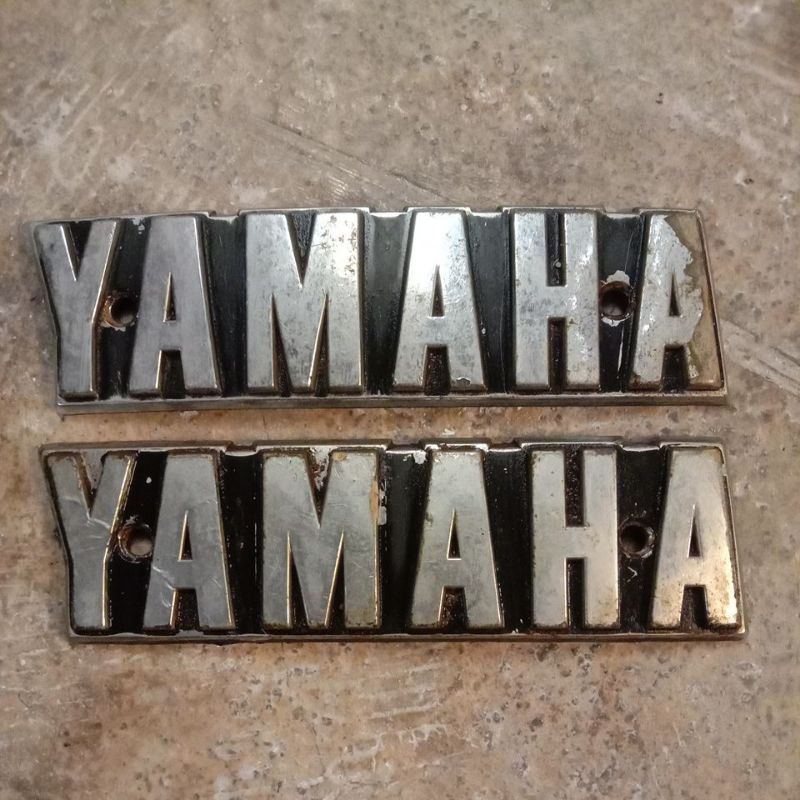 Emblem Logo Cover TutupTengki Ori Original Yamaha L2 Super L2Super L2Sn Rx100 Rx 100 Rxs Spesial Spe