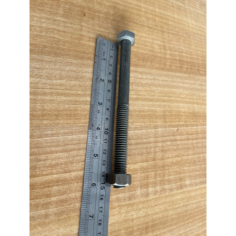 BAUT KUNCI 19 MUR KUNCI 19 BAUT KONSOL 12mm / BAUT BALOK 12mm PANJANG 15cm / BAUT BAJA LONG BOLT / B