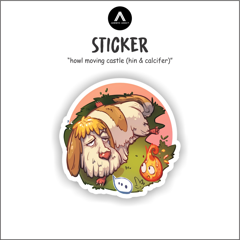 

STICKER SATUAN -GHIBLI (HOWL MOVING CASTLE) - STICKER AESTHETIC HELM, LAPTOP, AKSESORIS HP, ANTI AIR DAN MOTIF.